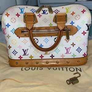 SALE🎀Authentic Takashi Murakami Louis Vuitton Alma PM Bag